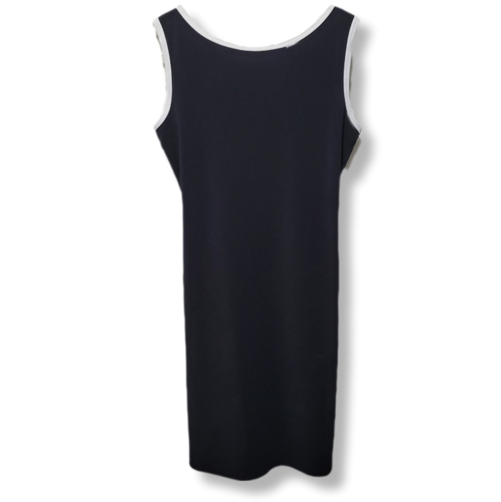 Per Seption Black And White Tenniscore Cross Back Dress